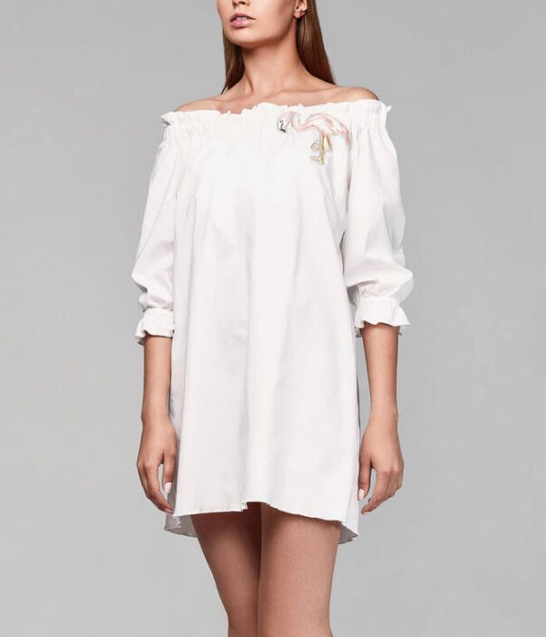 Cotton shoulder dress